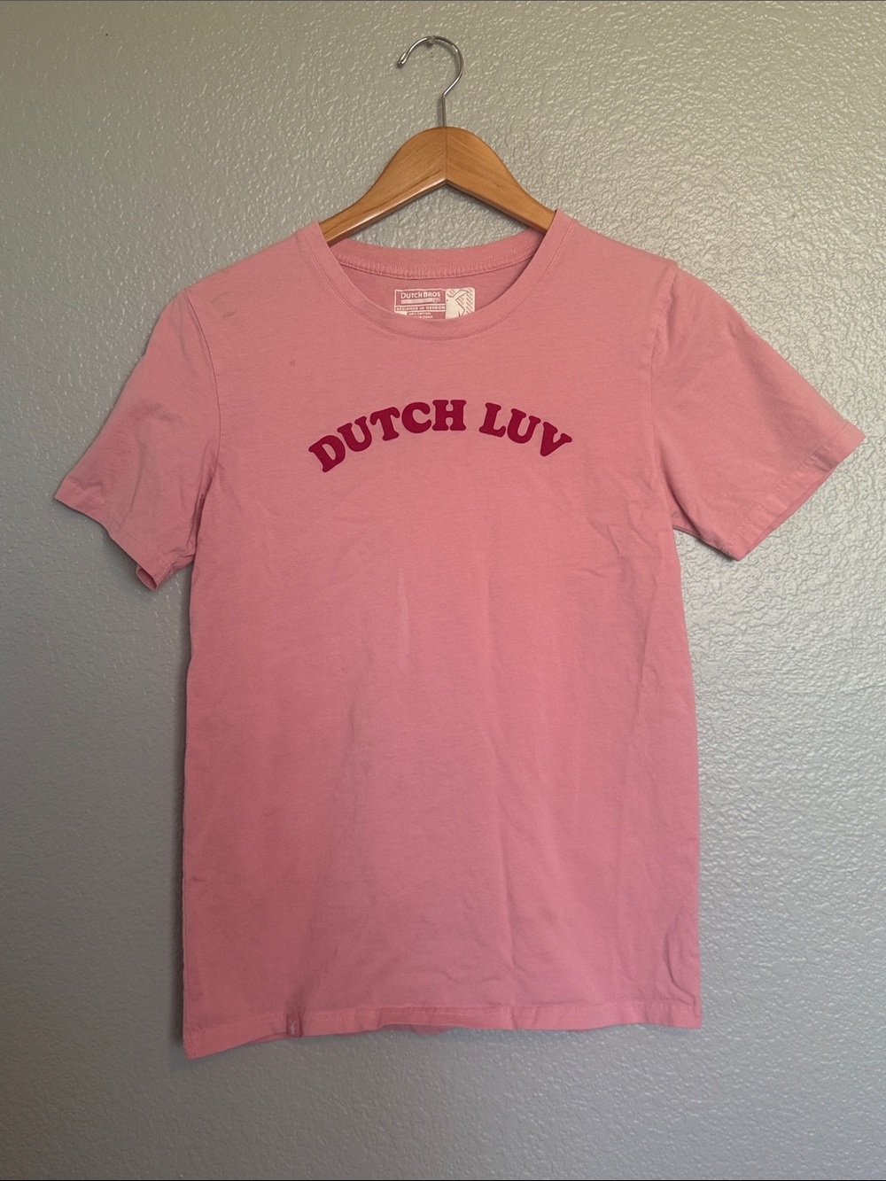 Dutch Bros Dutch Luv Pink T-shirt